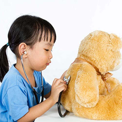 DIGIFLEX Negro Funcional Juguete Estetoscopio Educativo Vestido de Lujo Diafragma y Campana Características