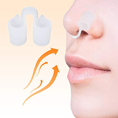 Dilatador antironquidos para el alivio nasal al respirar – Set de 12 dilatadores de silicona suave anti ronquidos de nariz de grado médico - tamaño GRANDE – ayuda a dormir mejor - de Mobi Lock Beauty