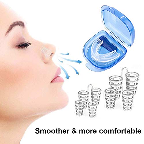 Dilatador Nasal, Anti Ronquido, Dejar De Roncar, Férulas Dentales, 2-en-1 Dispositivos Anti Ronquidos, Promover la respiración y Molares durmientes