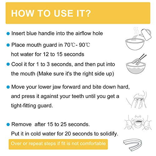 Dilatador Nasal Antironquidos Ferula Dental Anti Ronquidos Y Apnea Silicona de Grado Alimenticio, Solucion Ideal para Dejar De Roncar, 1 Ferula Bucal moldeable Y 6 Roncar Nariz