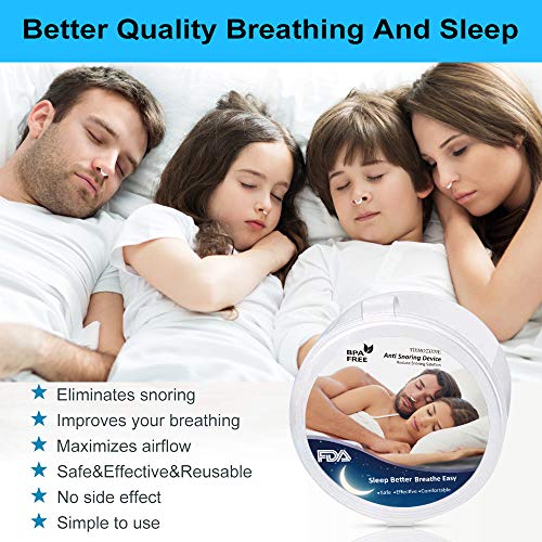 Dilatador Nasal, Antironquidos Nasal Dormir Y Dejar De Roncar, Dilatadores Nasales anti ronquido soluciones - Antirronquidos - Alivia Apnea Del Sueño, Respiración Fuerte Y Congestión Nasal