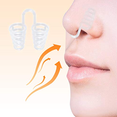 Dilatador nasal de alivio respiratorio - Paquete de 8 respiraderos nasales de silicona de grado médico, antirronquidos - Solución de ronquidos simple para respiradores nasales - de Mobi Lock Beauty