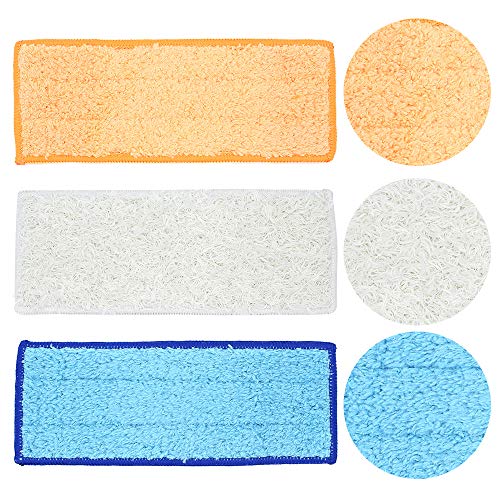 DingGreat 6Pcs Almohadillas de fregona Lavables para iRobot Braava Jet 240 241, Incluye 2 Mopas de Fregado Húmedo + 2 Mojado + 2 Seco