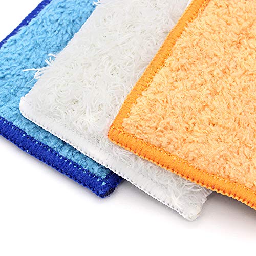 DingGreat 6Pcs Almohadillas de fregona Lavables para iRobot Braava Jet 240 241, Incluye 2 Mopas de Fregado Húmedo + 2 Mojado + 2 Seco