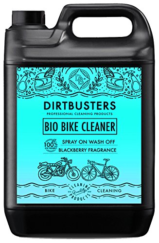Dirtbuster Lot de 5 nettoyants bio pour vélo moto cyclomoteur et motocyclette avec microorganismes et enzymes qui élimineront la boue et les saletés pour un nettoyage écologique puissant des vélos tous terrains et des motocyclettes Mûres 1 litre