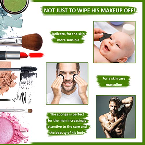 Discos Desmaquillantes Reutilizables Ecológicos Y Lavables, 6 De Carbón De Bambú, 6 De Tela De Bambú Y Algodón, Paño Para Limpiar La Cara Y Los Ojos, Esponja Konjac Suave, Exfoliante.