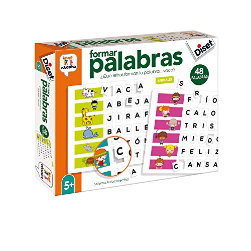 Diset- Aprendo 5 años Juguete educativos Formar Palabras (68952) , color/modelo surtido