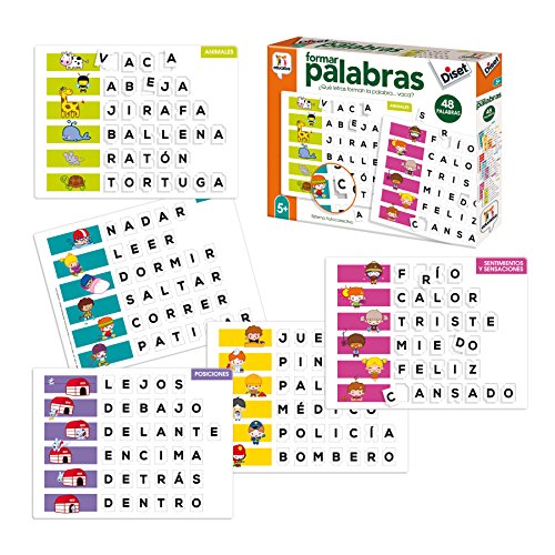 Diset- Aprendo 5 años Juguete educativos Formar Palabras (68952) , color/modelo surtido