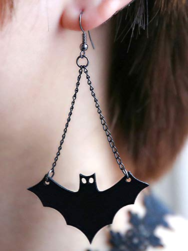 Disfraz de Halloween collar aretes para mujer, Deesos encaje negro colgante gargantilla accesorios de vestir para bodas cumpleaños Halloween Navidad Custume