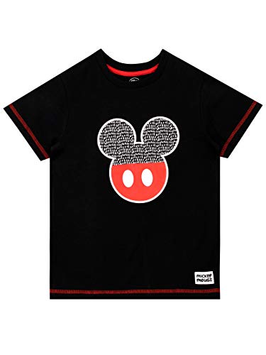 Disney Camiseta para Niños Mickey Mouse Negro 4-5 Años