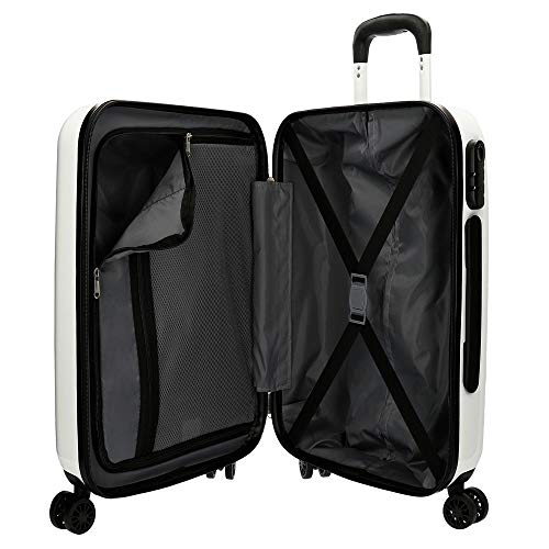 Disney Enjoy The Day Equipaje Infantil, 55 cm, 37 litros, Blanco