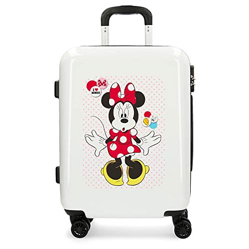 Disney Enjoy The Day Equipaje Infantil, 55 cm, 37 litros, Blanco