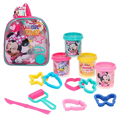 Disney - Kit mochila Minnie con 4 botes plastilina de 57 g y accesorios (77189)