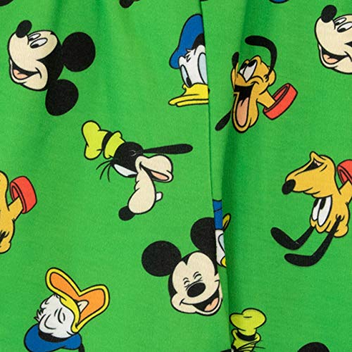 Disney Pijamas de Manga Corta para niños Mickey Mouse Verde 6-7 Años