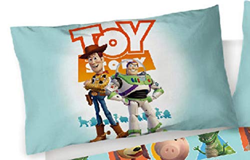 Disney Toy Story - Juego de Funda de edredón Reversible, Color Azul