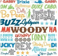 Disney Toy Story - Retales de tela, 5 unidades