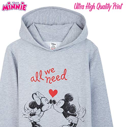 Disney - Vestido con capucha para mujer, Minnie Mouse y Mickey Mouse con capucha para mujer, diseño de jersey de gran tamaño, regalo para mujer