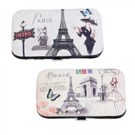 DISOK - Set Manicura Retro - Detalles para Bodas - Set de Manicura Vintage, Retros, Estuches para Detalles Bodas, Comuniones