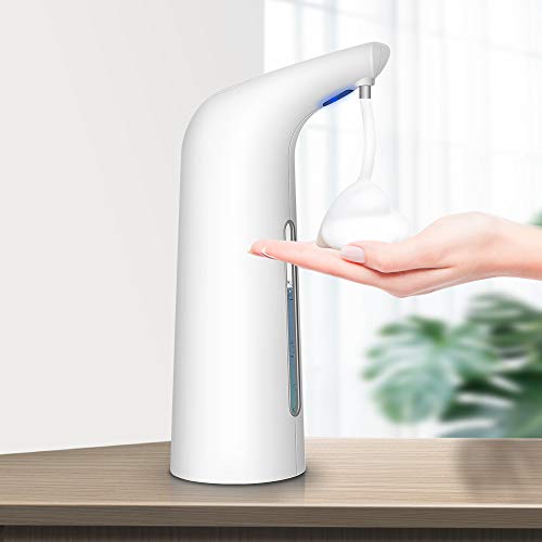 Dispensador de jabón automático, 400ML Dispensador de Jabón sin contacto, Dispensador de Jabón espuma eléctrico, Dispensador de Jabón sensor de movimiento inteligente para Baño,Cocina,Oficina,Hotel