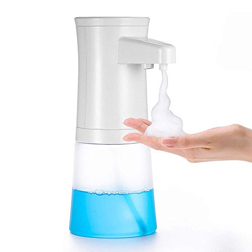 Dispensador de jabón de Espuma automático para el hogar TXVSO, Plato de Manos Libres, Espuma sin Contacto para baño y Cocina, Capacidad de 350 ml, tallarines como Burbujas, diseño Moderno y Elegante