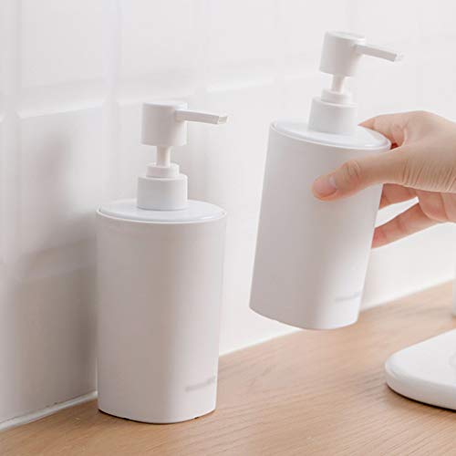 Dispensador Jabón Baño / 470ml blanca líquido recargable bomba botellas de jabón 15.9oz, botellas de jabón de la mano dispensadores de líquido de dispensación for uso en el hogar Baño Cocina Fregadero