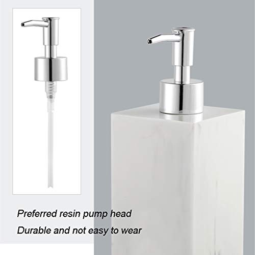 Dispensador Jabón Baño Jabón líquido dispensador de la bomba modelo mármol dispensador de la loción for el hogar Cocina comercial Restaurante, fácil de rellenar, 13.5 oz (400 ml) Fregadero de Cocina D