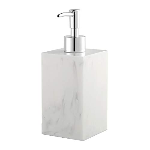 Dispensador Jabón Baño Jabón líquido dispensador de la bomba modelo mármol dispensador de la loción for el hogar Cocina comercial Restaurante, fácil de rellenar, 13.5 oz (400 ml) Fregadero de Cocina D