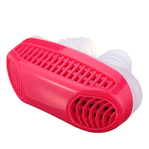 Dispositivo antirronquidos de silicona Dilatadores nasales Deje de roncar Clip para la nariz Purificador de aire Dispositivos de ayuda para la apnea Masajeador para dormir Azul