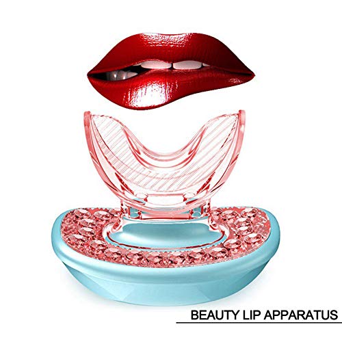Dispositivo para rellenar los labios, herramienta para rellenar los labios, potenciador del cuidado de los labios más completo, entrenador de labios para mejorar los labios para mujeres y niñas,Azul
