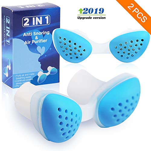 Dispositivos Anti Ronquido, Dilatador Nasal Purificador de Aire Solución Premium Ronquidos Alivia Apnea Del Sueño, Respiración Fuerte Y Congestión Nasal