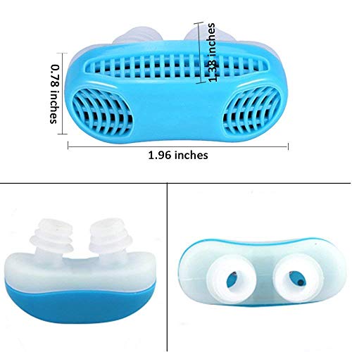Dispositivos Contra los Ronquidos Purificador de Aire Filtro del Ronquido Tapón Ayudas para Los Ronquidos, Respiraderos en la nNariz Dilatador nasal, Solución para los Ronquidos para Dormir Cómodo
