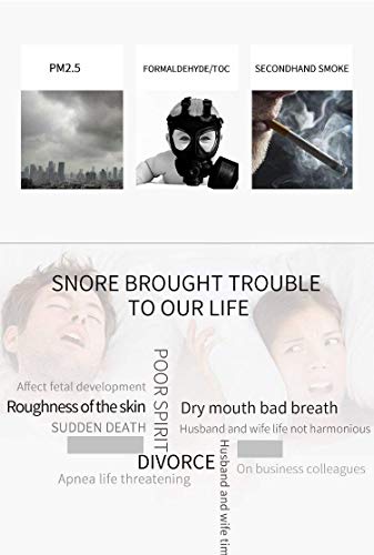 Dispositivos Contra los Ronquidos Purificador de Aire Filtro del Ronquido Tapón Ayudas para Los Ronquidos, Respiraderos en la nNariz Dilatador nasal, Solución para los Ronquidos para Dormir Cómodo