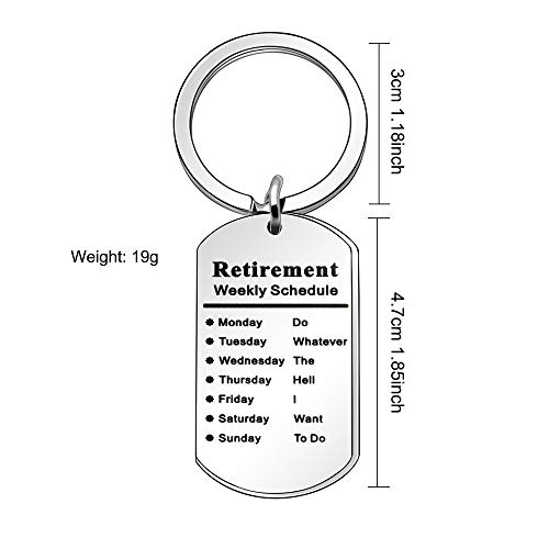 Divertido regalo de jubilación semanal para jefes compañeros de jubilación regalo ideal para profesores enfermeras oficiales militares