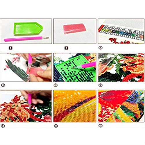 Diy 5D Diamond Painting,Castell-Platja D'Aro Costa Brava Rhinestone Bordado Pinturas Fotos Artesanía Para La Decoración Del Hogar 40x50cm