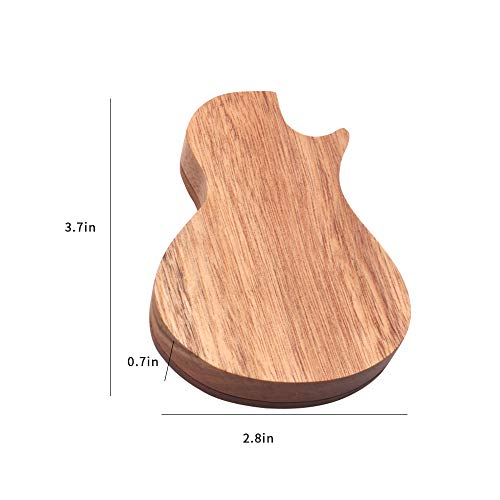 DIYARTS Púas de Guitarra Púas de Guitarra Hechas A Mano de Madera Guitarra de Madera Pick Plectrum Box Accesorios de Guitarra para Regalo