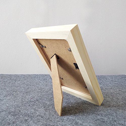 DIYthinker Prado Mariscos España Pintada de Escritorio de Madera Marco de la Foto del Arte Pintura 5X7 Pulgadas