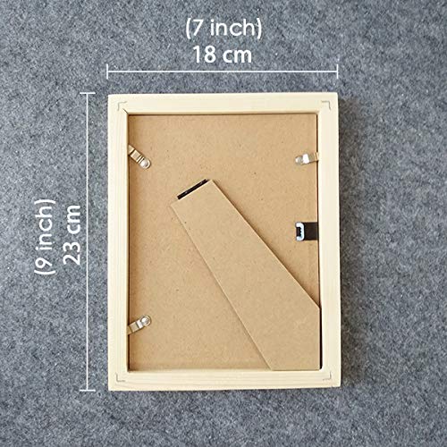 DIYthinker Prado Mariscos España Pintada de Escritorio de Madera Marco de la Foto del Arte Pintura 6X8 Pulgadas