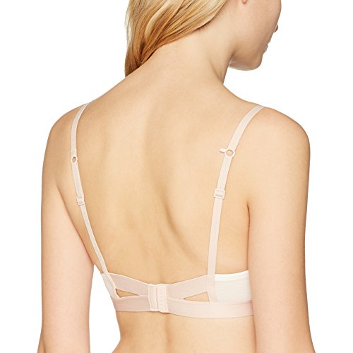 DKNY Intimates Litewear Fishnet Spacer Sujetador con Aros, Beige (Vanilla/Pink Rosewater Eo), 85A (Talla del Fabricante: 32A) para Mujer