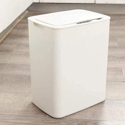 Dljyy Baño sin Contacto Bote de Basura con Tapa, Cocina Salón USB Smart Cubo de Basura Cubo de la Basura, la Basura sin Contacto del Sensor de Movimiento de Infrarrojos automático Puede 12L