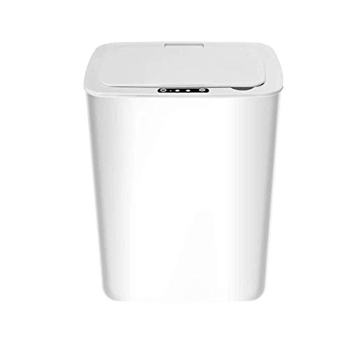 Dljyy Baño sin Contacto Bote de Basura con Tapa, Cocina Salón USB Smart Cubo de Basura Cubo de la Basura, la Basura sin Contacto del Sensor de Movimiento de Infrarrojos automático Puede 12L