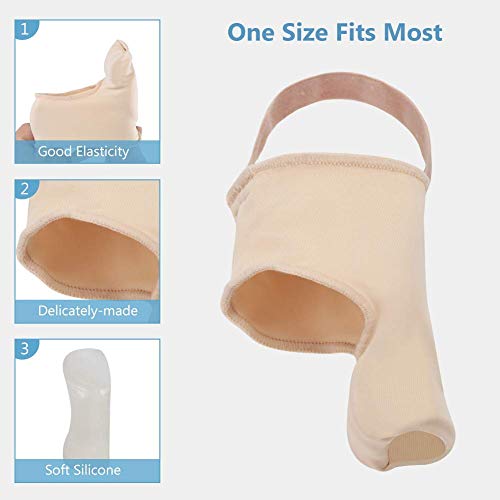DOACT Corrector de Juanetes, Hallux Valgus de Corrector, Con Almohadilla de Gel de Silicona, para Tratar El Dolor Hallux Valgus Incluye Noche Tratamiento y Dia Asistencia (M)