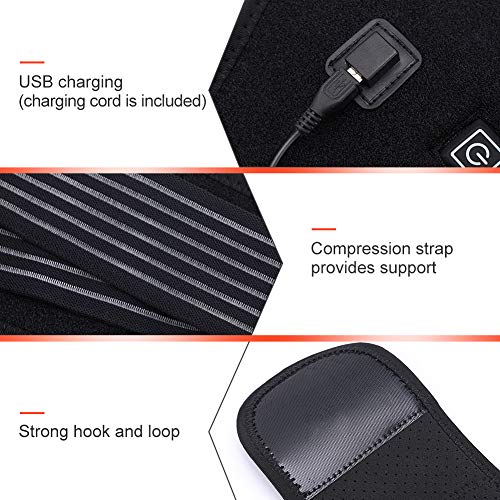 DOACT Térmica de Cinturón con Espalda Terapia de Calefacción Eléctrico, Cojín para Artritis en la Zona de la Espalda, Abdominal, Dolor, de la Terapia de Calor Wrap (No Incluye Potencia)