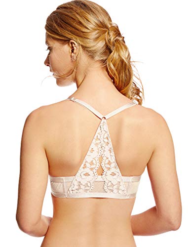 DOBREVA Sujetador Encaje Push Up Cierre Delantero con Aros para Mujer Marfil 95B