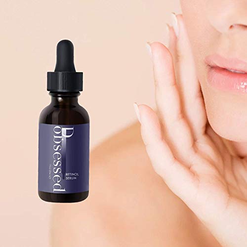 D.obsessed Serum 2.5% Retinol y Ácido Hialurónico + Vitamina C - Mejor Tratamiento para el Acné, Cicatrices, Manchas, Pigmentación, Líneas de Expresión y Arrugas - para Cara, Ojos y Cuello (30ml)
