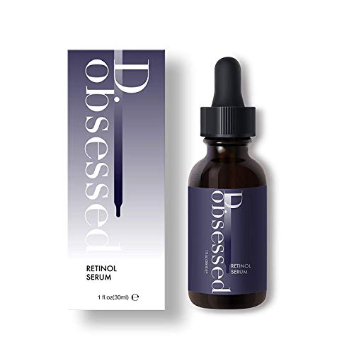 D.obsessed Serum 2.5% Retinol y Ácido Hialurónico + Vitamina C - Mejor Tratamiento para el Acné, Cicatrices, Manchas, Pigmentación, Líneas de Expresión y Arrugas - para Cara, Ojos y Cuello (30ml)
