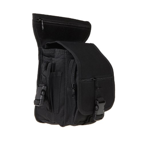 Docooler motocicleta funda exterior Bike Cycling Muslo Pack Cinturón Tactical Funda multiusos, negro