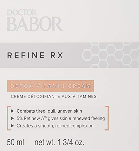 DOCTOR BABOR Detox Vitamina Cream, Crema facial antioxidante, contra el impacto ambiental, en piel cansada, vegana, 50 ml