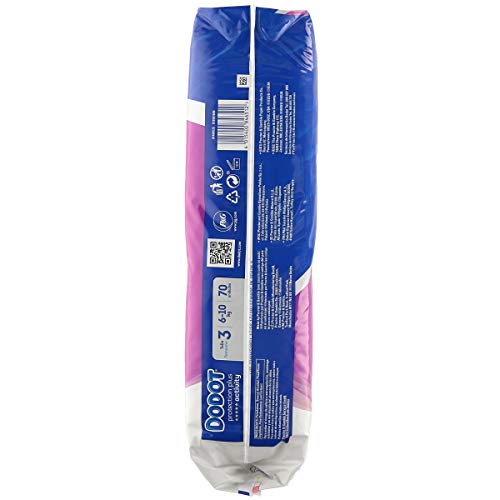 DODOT Activity pañales 5-10 kgs talla 3 paquete 70 uds