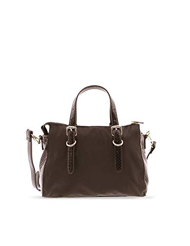 Don Algodon Bolso Bowling Nylon Elevated, Café, 31x19x15 cm