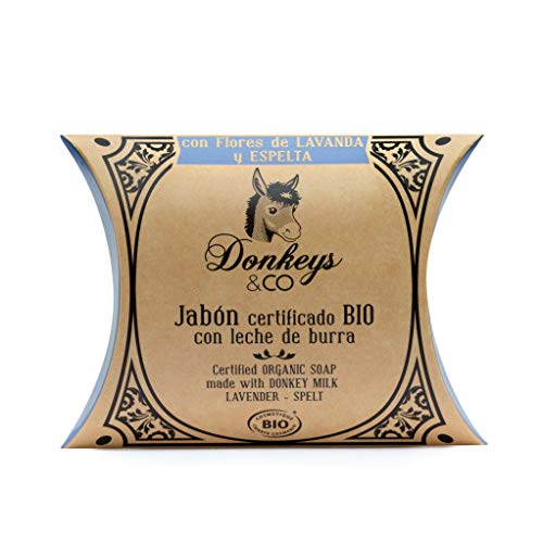 Donkeys-Jabón con leche de burra, Lavanda y Espelta 100gr